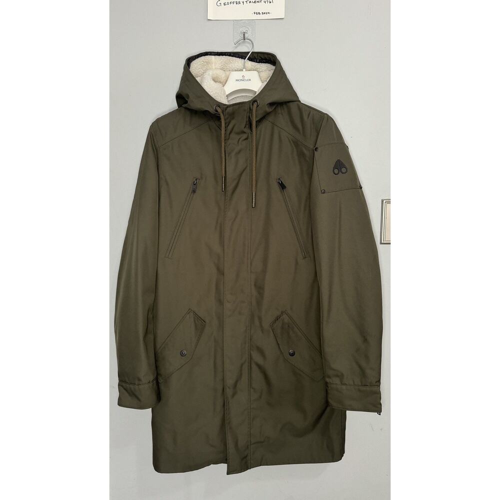 MOOSE KNUCKLES OLIVE GREEN PARKA - SIZE L - SHOWROOM SAMPLE